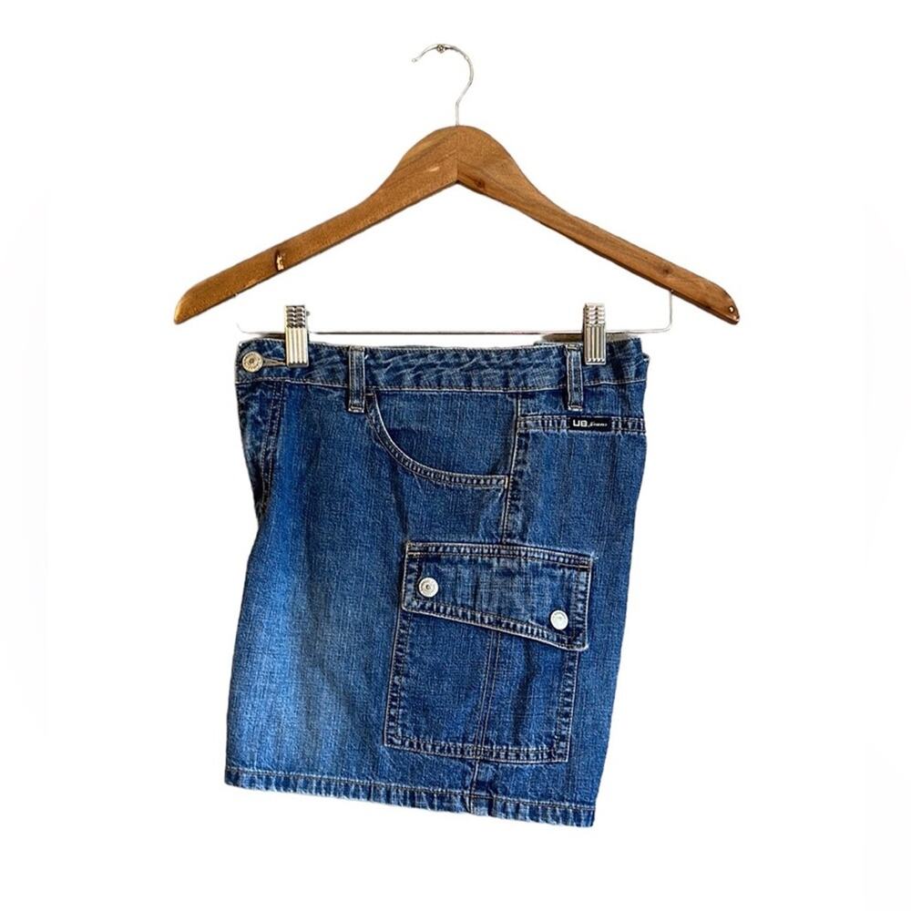 Vintage Y2K Union Bay Cargo Pocket 5” Jean Shorts Size 11